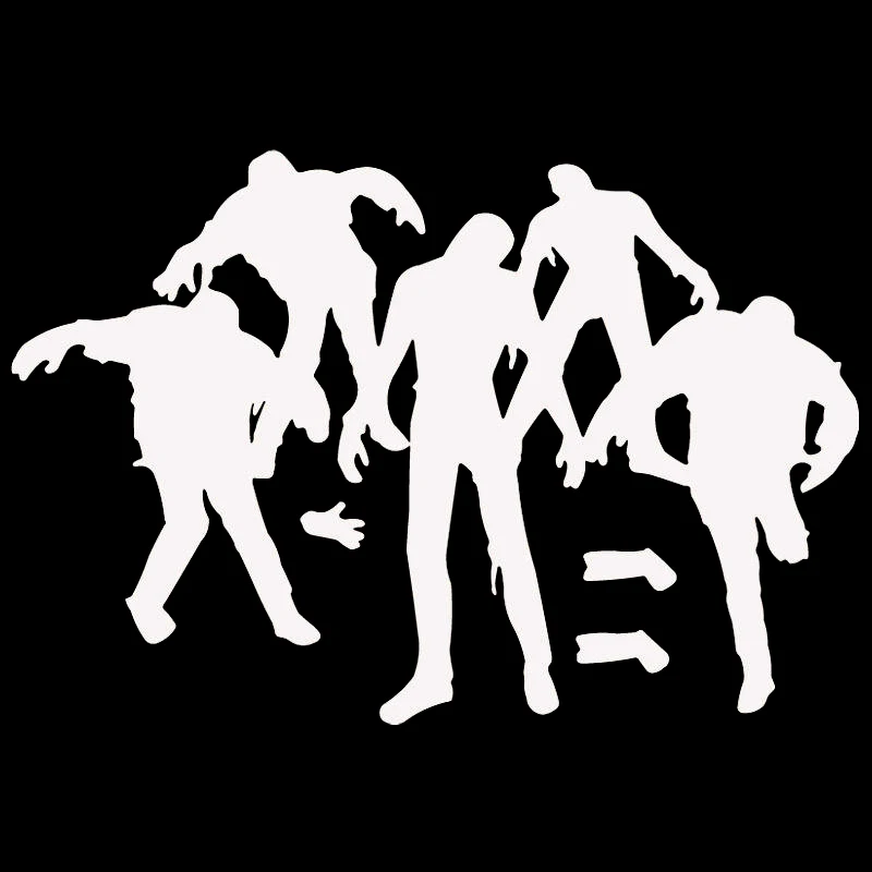 19 8 см * 13 забавная зомби Ходячие мертвецы живой Монстр Автомобильная наклейка