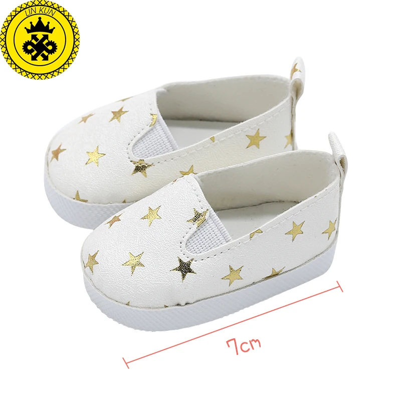 

BJD Doll Girl Doll Shoes Five-pointed Star Casual Leather Shoes Fit 18 inch Doll Doll Accessories Girl Gift xie578