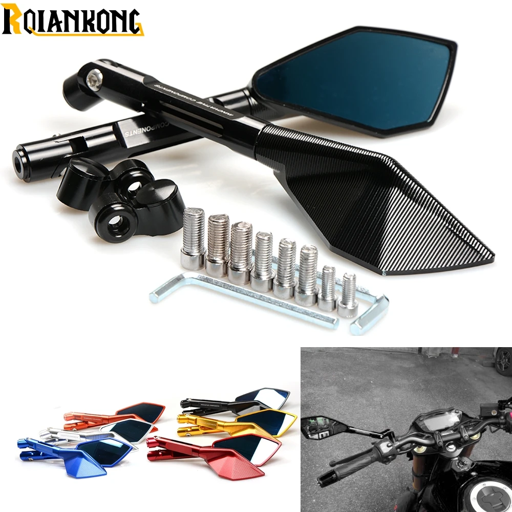 Боковые зеркала для мотоцикла z750 аксессуары Kawasaki Z750 Z750R Z750S versys 650 1000 ninja 300 z650
