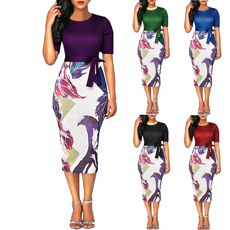 NIBESSER/Вечерние платья с коротким рукавом женское летнее платье карандаш