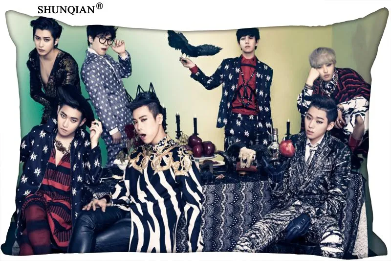 В Корейском стиле поп Block B прямоугольник подушка чехол на молнии Свадебные туфли