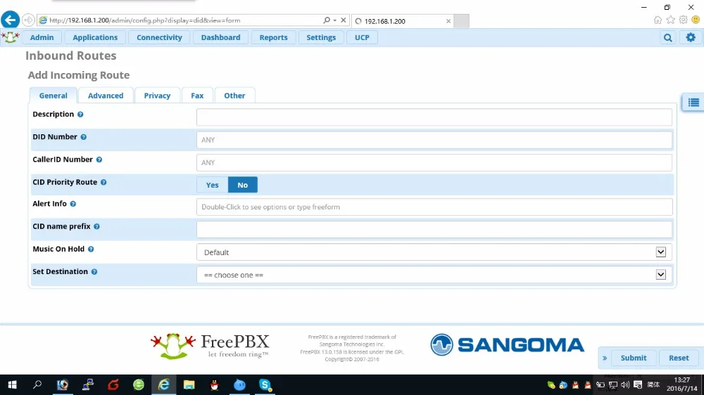 VoIP pbx с 8 порты FXO на основе Sangoma FreePBX карта Asterisk tdm800p телефонная система SIP сетевой