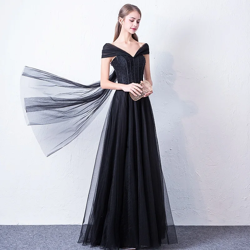 Платье для свадебной вечеринки с открытыми плечами платье из тюля выпускного