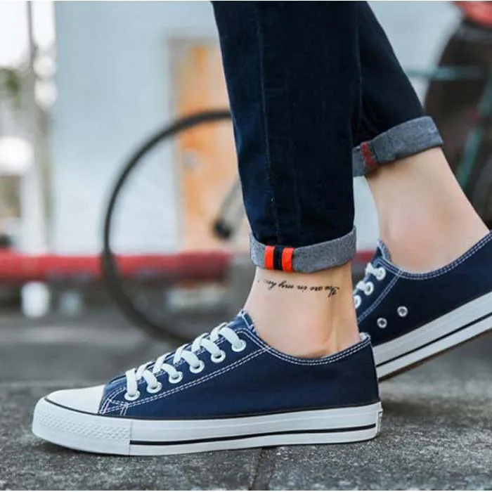 Модная новинка Мужская парусиновая Обувь На Шнуровке повседневная обувь на