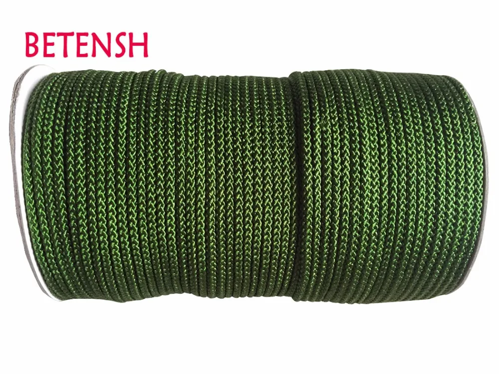 150m/Roll Olive Green Braid Nylon Cord+3mm DIY Jewelry Accessories Macrame Rope  Bracelet Earring Wire Beading Cords