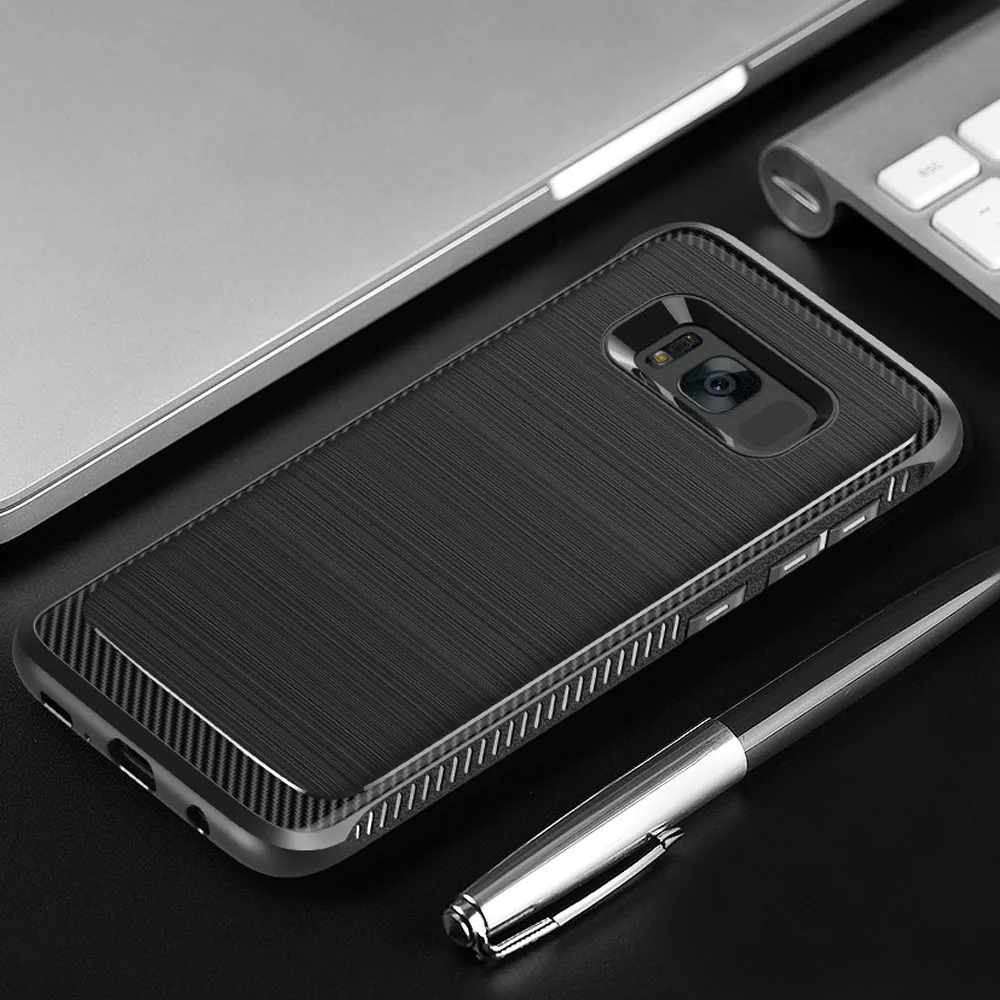 Тонкий гибридный мягкий бронированный чехол из ТПУ с рисунком кисти