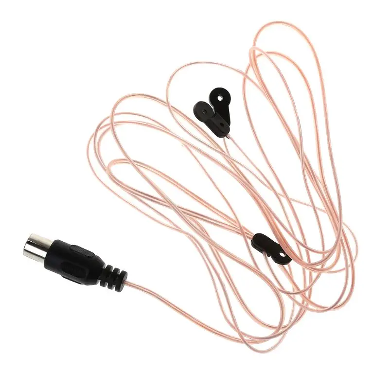 1 шт. дипольная радиоантенна fm приемник сигнала мужской разъем ТВ адаптер тюнер