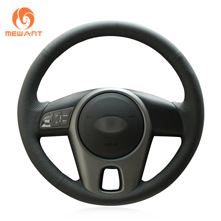 MEWANT черная искусственная кожа фотосессия для Kia Forte 2009 2014 Soul 2010 2013 Rio 2011|car steering wheel
