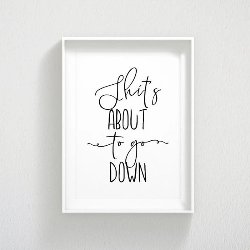 Забавный знак для ванной холст плакат настенные художественные принты без Селфи