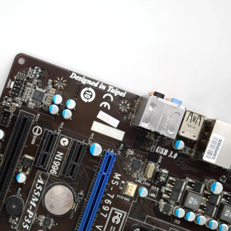 Для MSI A55M P35 A55/DDR3/FM1 поддерживает X4 51 641 3870 M ATX оригинальная б/у материнская