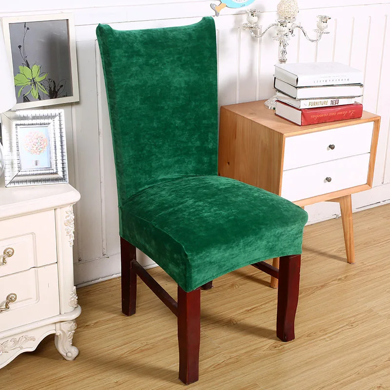 Varmhus Красочные эластичные лисы ворс ткань обеденные чехлы на стулья для отелей