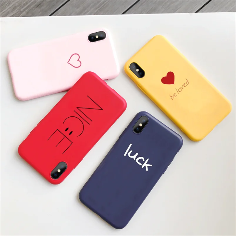 Милый чехол для телефона с сердцем для iPhone 11 Pro XS Max XR X 10 8 7 6 6S Plus 5 5S SE Роскошный чехол из ТПУ для задней крышки Fundas для iPhone X чехол