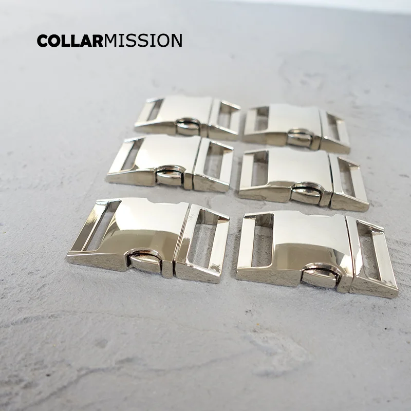 Контурная боковая пряжка Экологичная металлическая серебристая 25 мм сделай сам