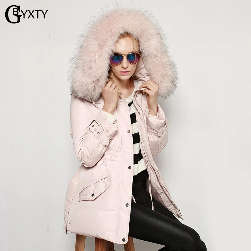 GBYXTY casacas para mujer розовый пуховик для девочек 2018 зимний женский длинный с капюшоном