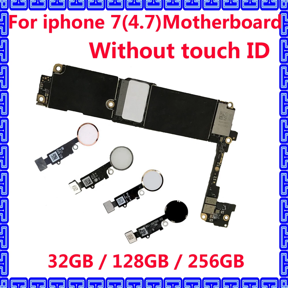 100% хорошо работающая разблокированная материнская плата для iphone 7 32 Гб 128 ГБ 256