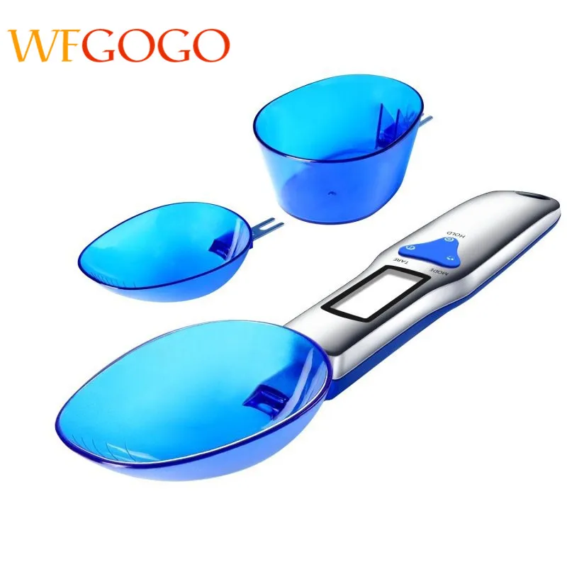 Wfgogo 300 г/0.1 г Портативный ЖК-дисплей цифровой Кухня Весы мерная ложка грамм электронный Ложка Вес Volumn Еда Весы 3 шт./компл
