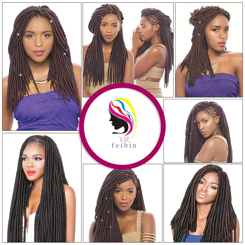 14 &quotискусственного Locs Косу Волосы Синтетические Крючком Сенегальский Twist