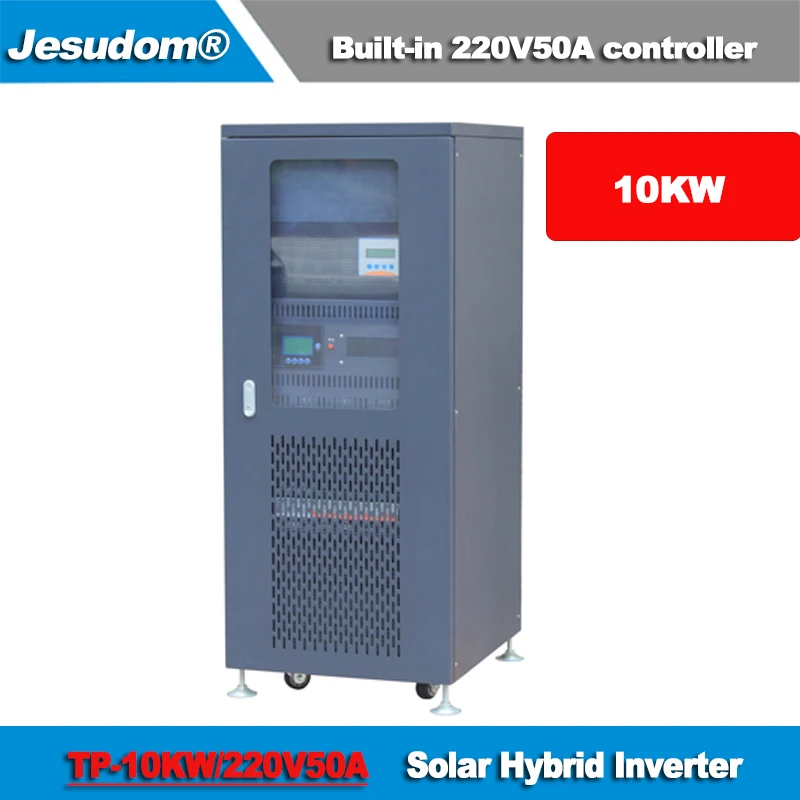 Гибридный инвертор на солнечной батарее 10 кВт немодулированный синусоидальный