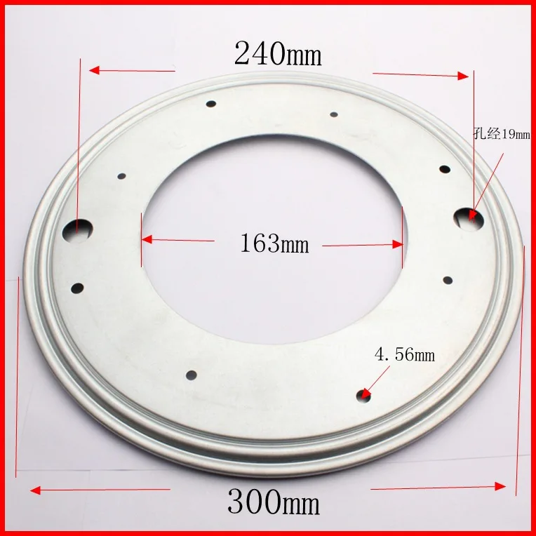 12 дюймов Lazy Susan полый вращающийся Подшипник Круглый Поворотный стол стул дисплей стенд 360 градусов металлическая поворотная пластина основание оборудование