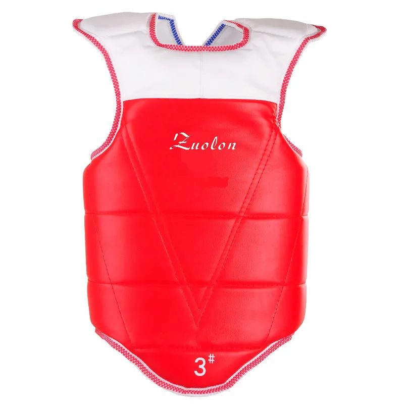 Для взрослых детей WTF таэквондо прочная Двусторонняя защита для груди|wtf taekwondo|chest