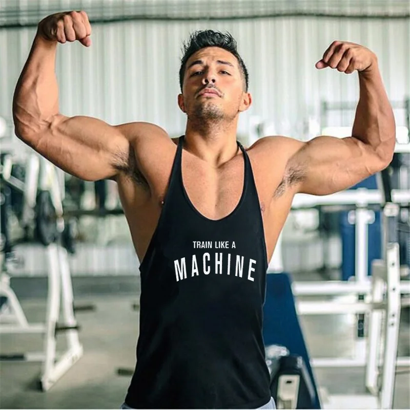 Muscleguys Stringers для мужчин s Tank топики без рукавов рубашки Y back бодибилдинг и фитнес