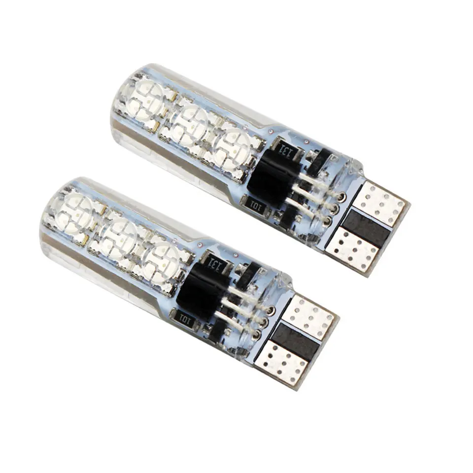 T10 Светодиодная Лампа 194 168 6SMD 5050 W5W RGB многоцветный стробоскопический светильник