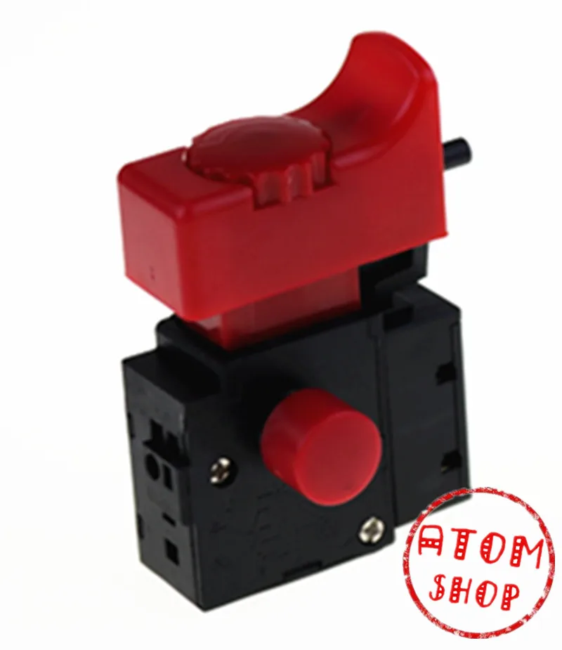 

1PCS 250V 6A 5E4 red Lock On Power Tool Electric Drill Trigger Switch Electric tool fittings switch FA2-6/1BEK