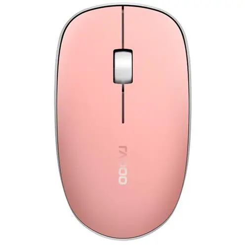 Новая многофункциональная Бесшумная Беспроводная мышь Rapoo M200 с 1300 dpi Bluetooth 3,0/4,0 RF 2,4 GHz для подключения трех устройств - Цвет: Silent Pink