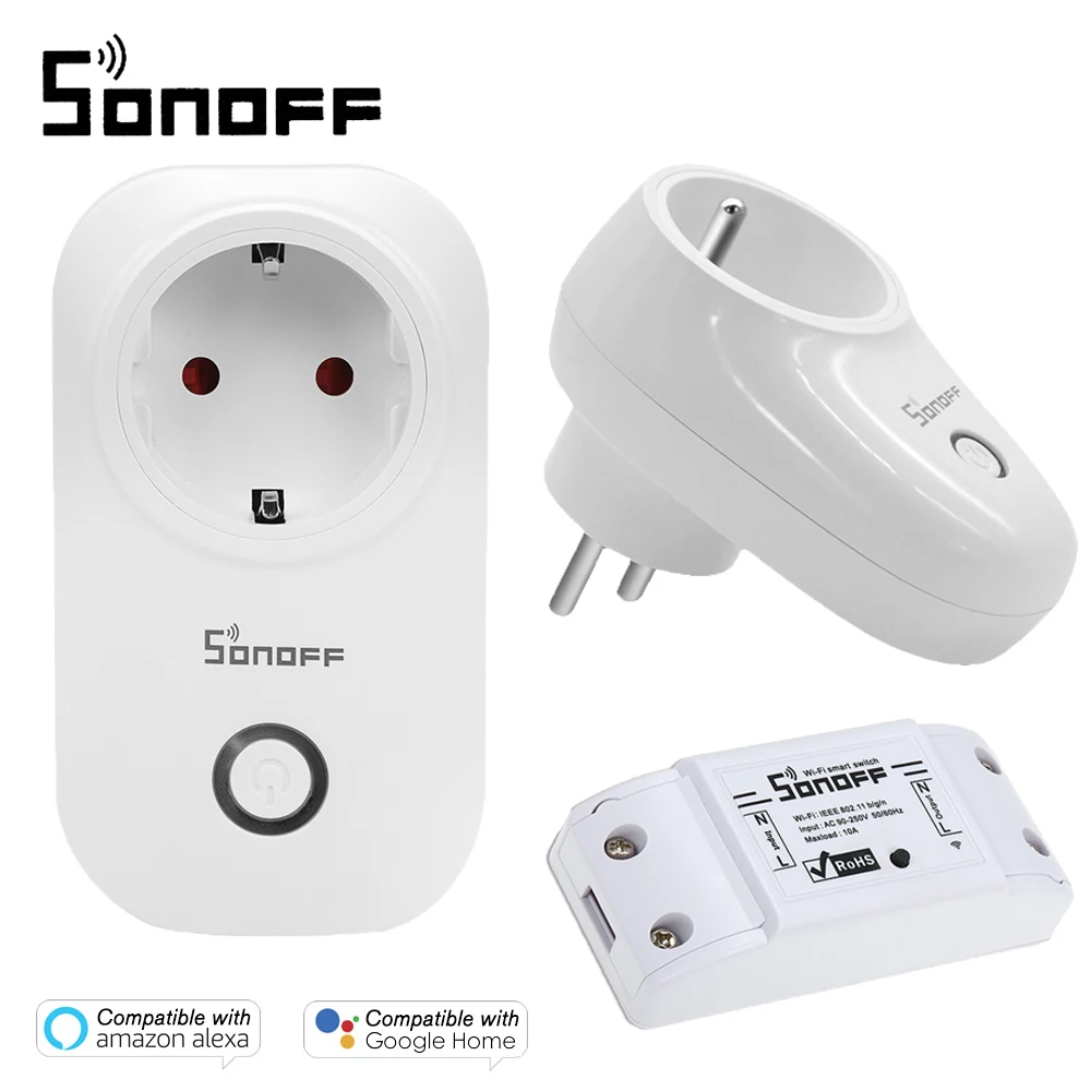 2 шт./лот SONOFF Baisc SV беспроводной Wifi переключатель Sonoff S26 S20 WiFi умная розетка модуль DR