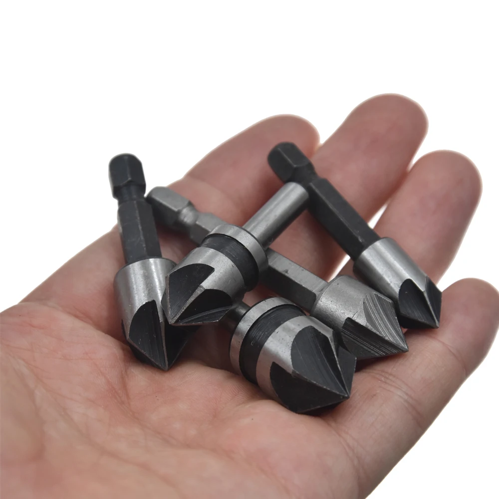 1set Countersink Drill 82 Degree Chamfer Angle HSS Bit Wood Plastic Chamfering Woodworking Hole Cutter Drilling Hand Tool | Инструменты