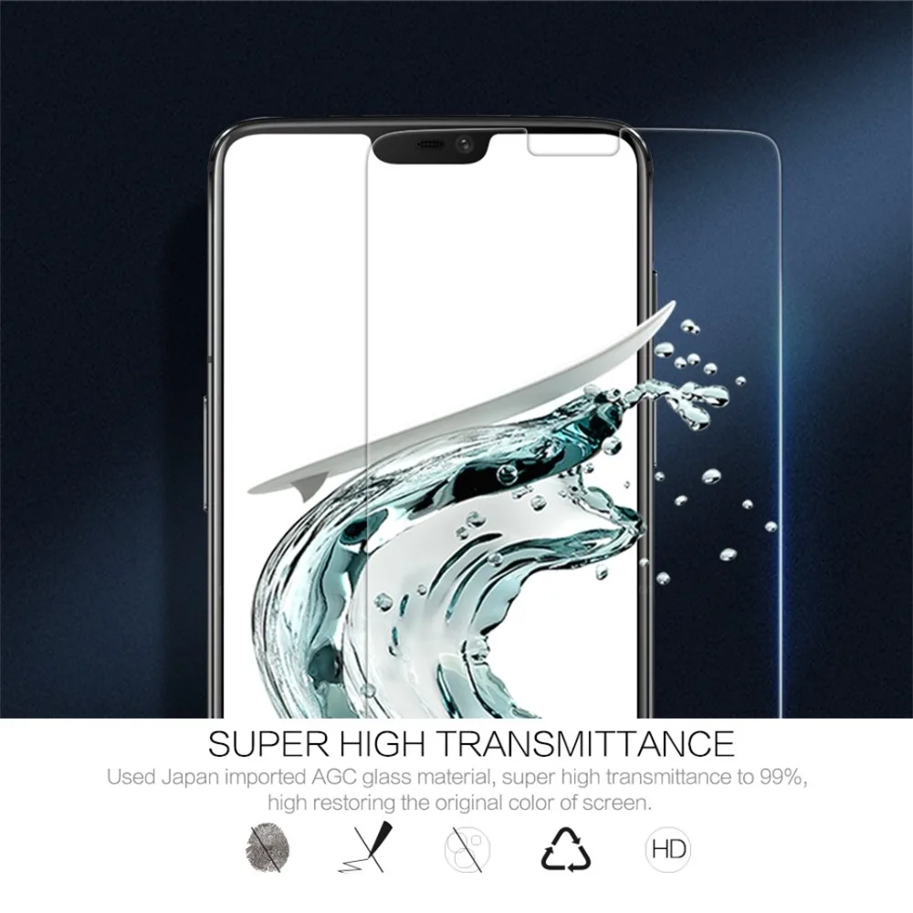 Закаленное стекло для OnePlus 6 защита экрана Nillkin Amazing H + PRO взрывозащищенное с