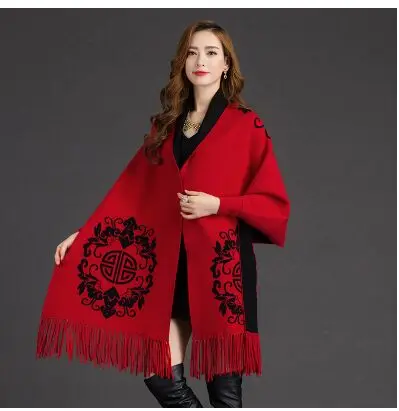 Брендовая модная Женская осенне зимняя теплая шерстяная смесь с цветочным