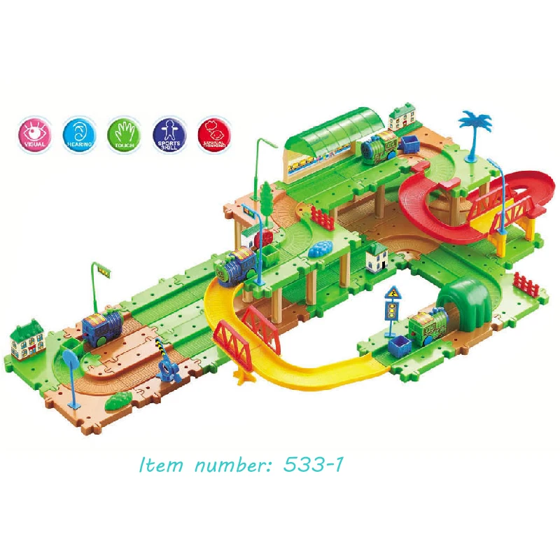 Magical DIY racing track set Big Size High Quality Cheap race accessories with light and music gift for children boy girls |