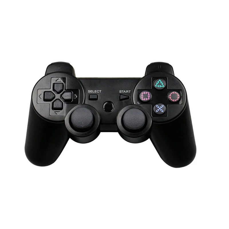 Pure Black Для PS3 контроллер геймпад беспроводной двойной шок Bluetooth Joy Pad джойстик игровой контроллер для PlayStation 3 с кабелем джойстик - Цвет: Pure Black