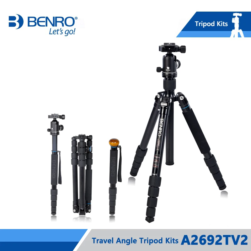 Benro A2692TV2 штатив алюминиевый Комплект монопод для камеры с шаровой головкой V2