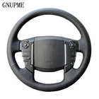 Черная чехол рулевого колеса автомобиля GNUPME из искусственной кожи для Land Rover Discovery er 3 4 Freelander 2 Range Rover Sport Edition