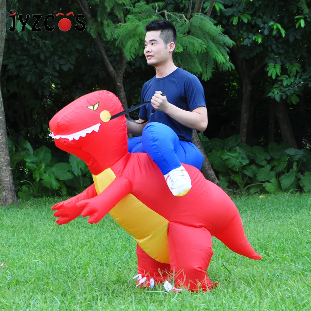 JYZCOS надувной динозавр костюм для вечеринки на Хэллоуин Косплэй Пурим вечерние
