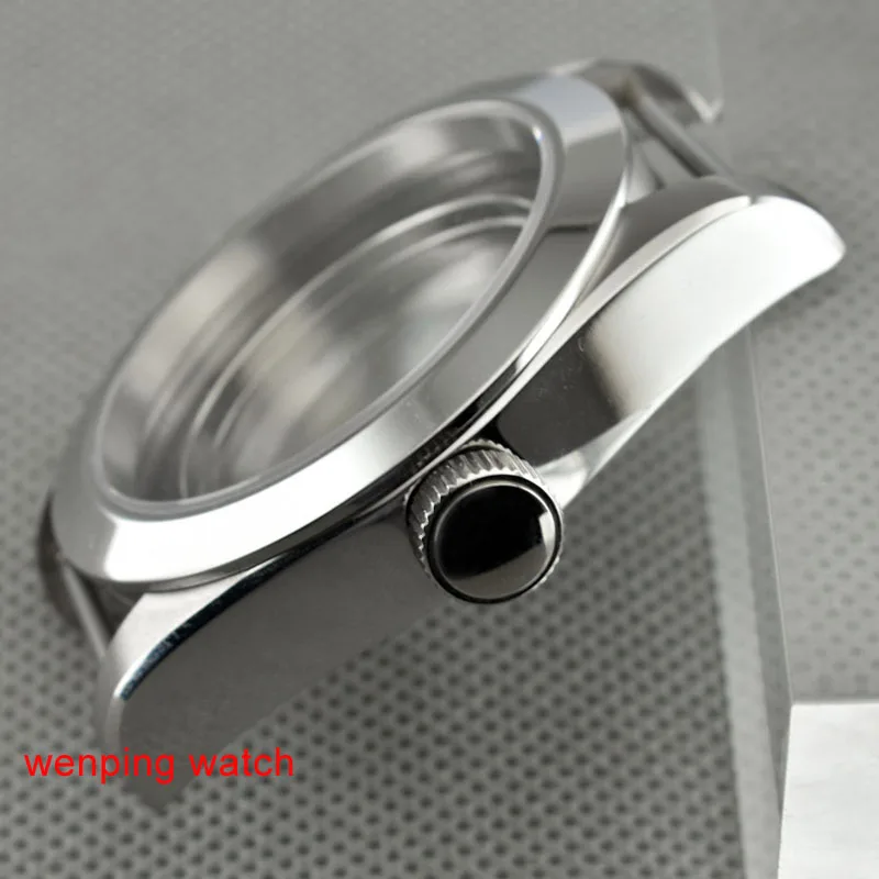 Стальной корпус для часов 41 мм с винтовой головкой подходит MIYOTA 8215/1205 mingzhu DG 3804