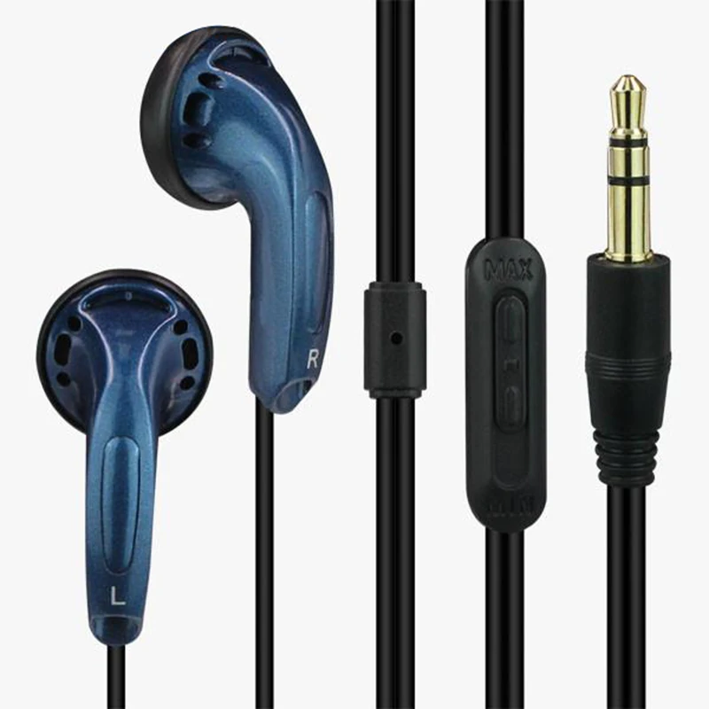 EStgoSZ DIY MX500 наушники-вкладыши с плоской головкой, затычки для ушей, стерео гарнитуры, 3,5 мм, наушники-вкладыши с басами для диджея, подходят для телефонов vido Pad - Цвет: Blue