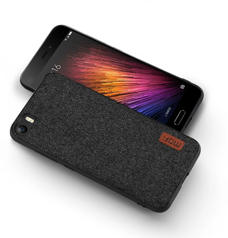 Чехол для xiaomi mi5, чехол MOFI для xiaomi mi 5, тканевый чехол-накладка для mi 5, силиконовый чехол для mi 5 Pro, матовый деловой чехол