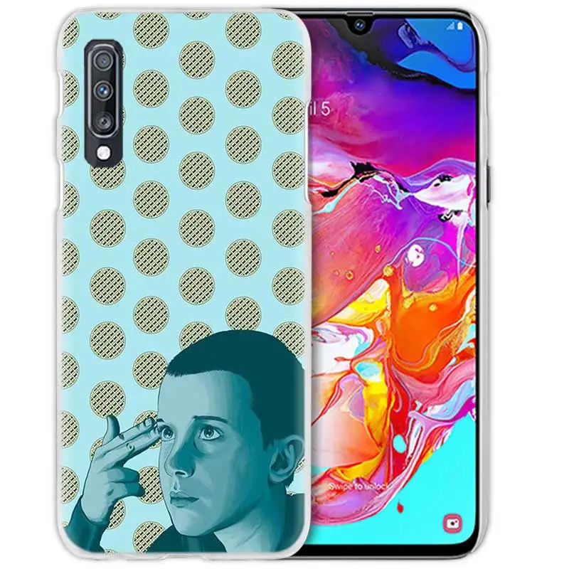 Пленка чехол для samsung Galaxy A50 A70 A20e A40 A30 A20 A10 A8 A6 плюс A9 A7 Жесткий Прозрачный поликарбонатный чехол для телефона чехол очень странные дела
