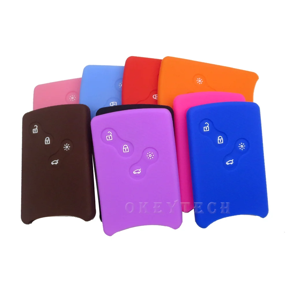 Хороший силиконовый резиновый чехол для автомобильного ключа Renault Clio Scenic Megane 2 3