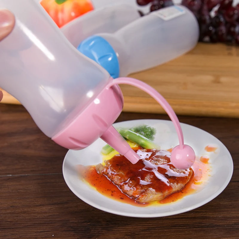 1 шт. герметичные пластиковые бутылки для масла Уксус Кетчуп/бутылки соуса
