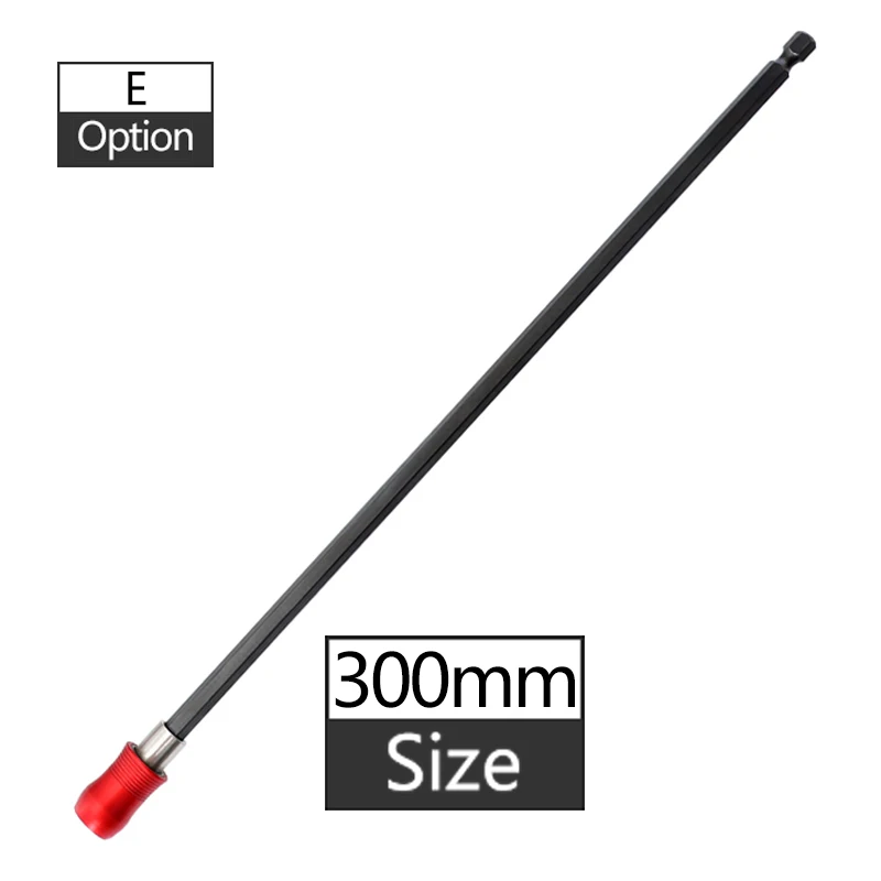 300mm 1/" Магнитный Держатель для бит 60-300 мм Отвертка Держатель для сверла шестигранный хвостовик Магнитный удлинитель для сверла для винта - Цвет: 300mm