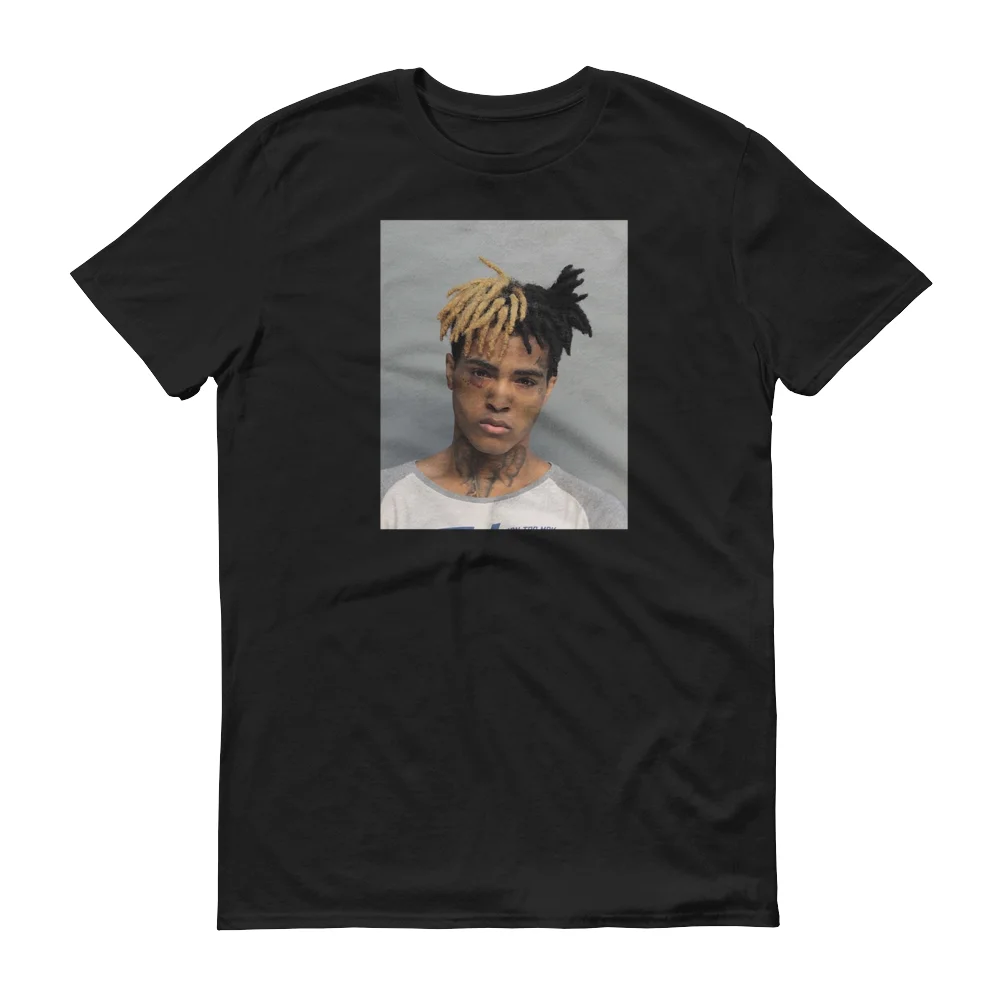 XXXTentacion футболка с фотографией хип хоп рэп Мерч 17 месть полиция арест RIP