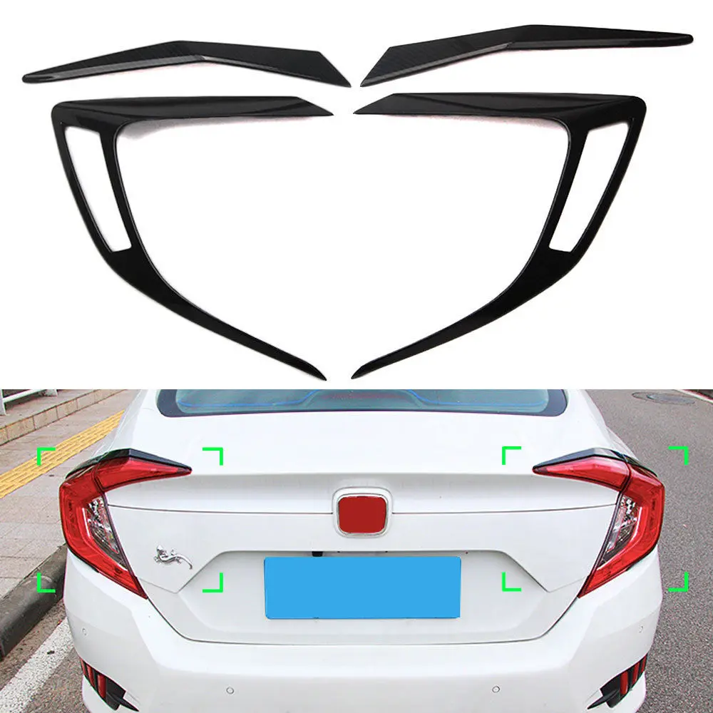 4 шт. задсветильник фары из АБС-пластика для Honda Civic 10 2016 2017 2018 | Автомобили и