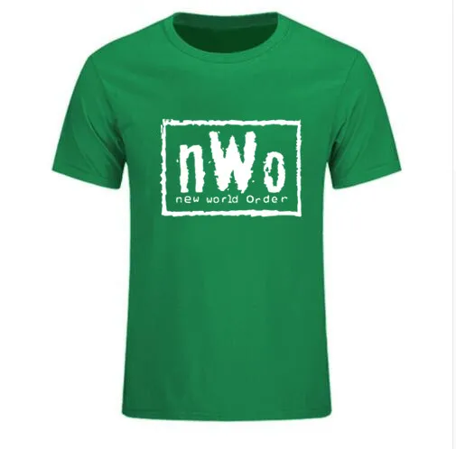 68pk Мужская WCW борьбы NWO новый мир чернил Вольфпак черная футболка мужские