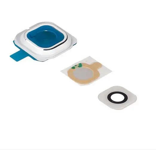 10 шт./ЛОТ OEM для Samsung Galaxy S6 Edge G925 G925F оригинальные задние камеры стеклянные линзы + рамка Крышка + клейкая наклейка