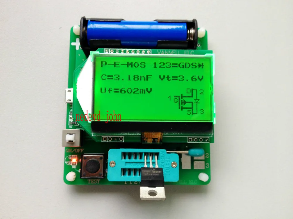 Многофункциональный тестер сопротивления индуктора конденсатора ESR DIY MG328