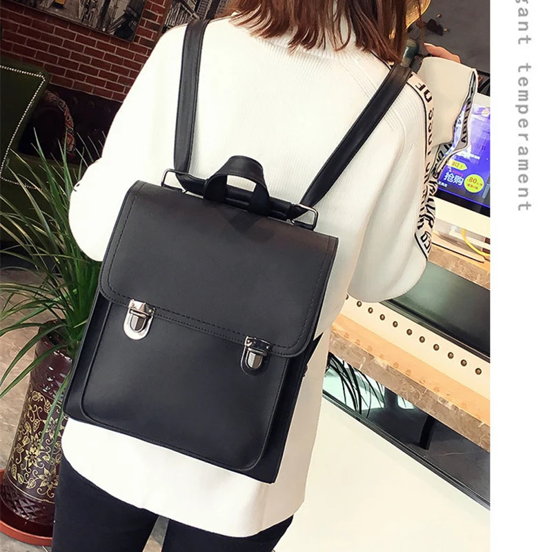 

Zebella Vintage Fashion Women Backpack Women's PU Leather Backpack Girl School Bag Teenager Shoulder Bags Travel Bolsa Mochila